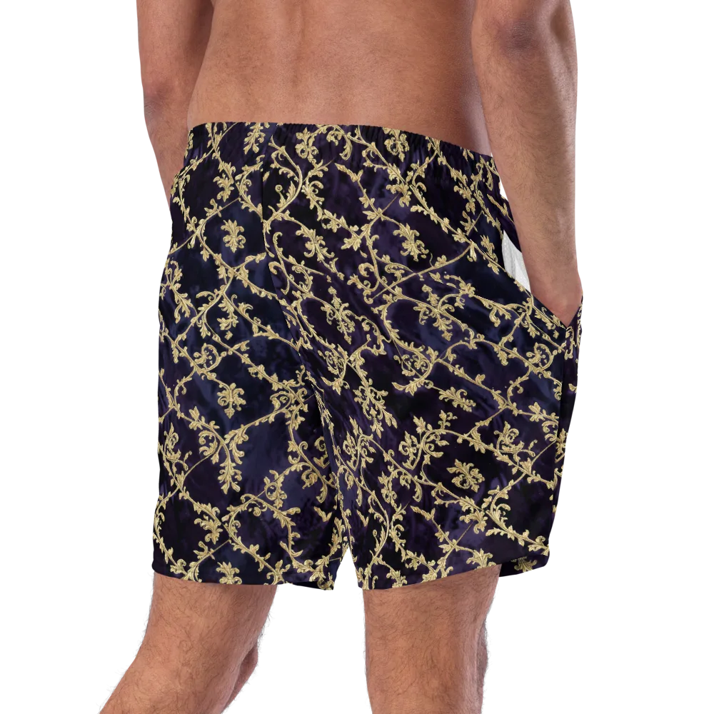 Velvet Versailles on Swim Trunks — Right Back