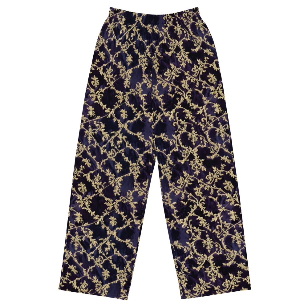 Velvet Versailles on Wide-Leg Pants — Front