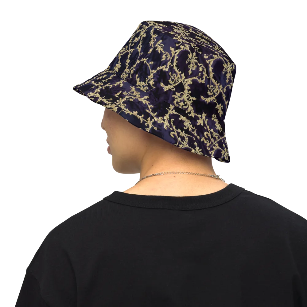 Velvet Versailles on Reversible Bucket Hat — Back Inside