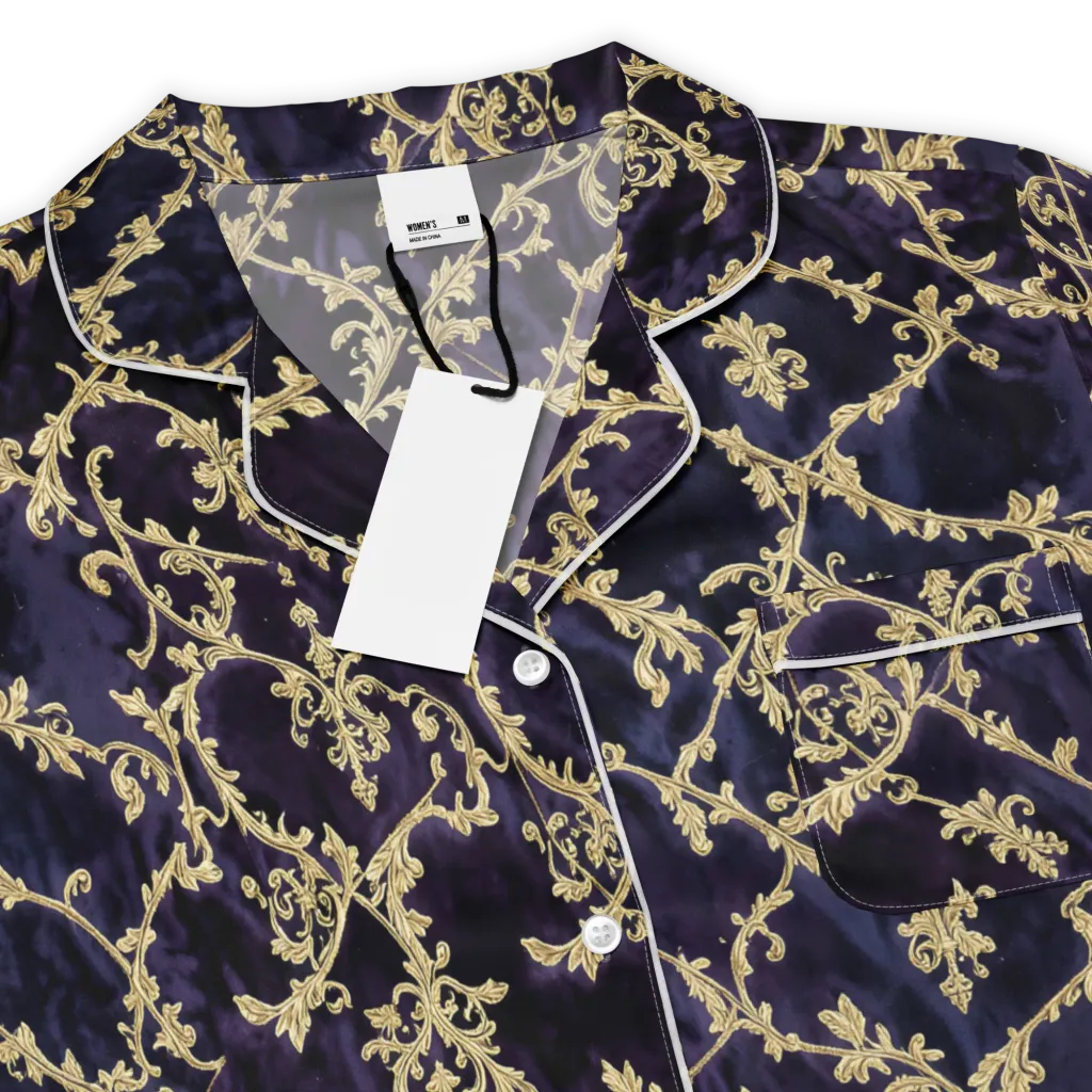 Velvet Versailles on Women's Short Sleeve Pajama Top — Product details