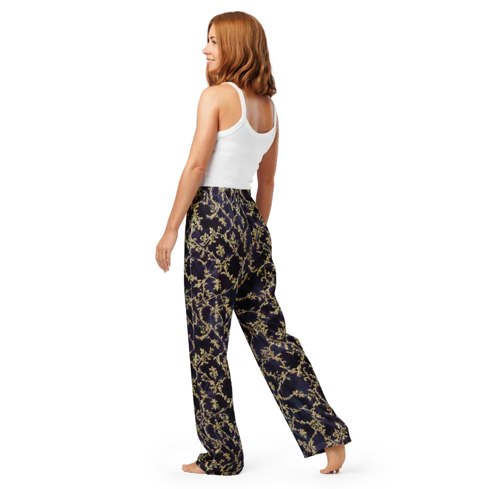 Velvet Versailles on Women's Pajama Pants — Back
