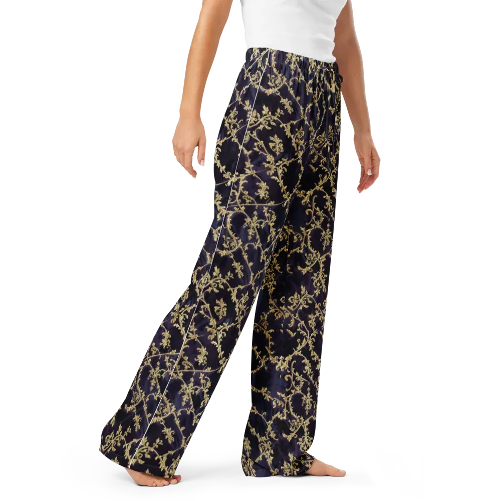 Velvet Versailles on Women's Pajama Pants — Right Front