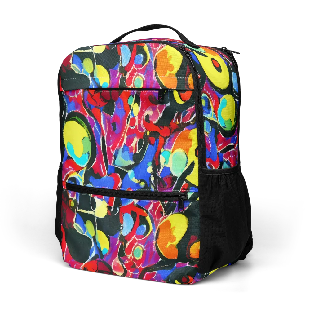 Kaleidoscope Fever on Utility Backpack — Left Front