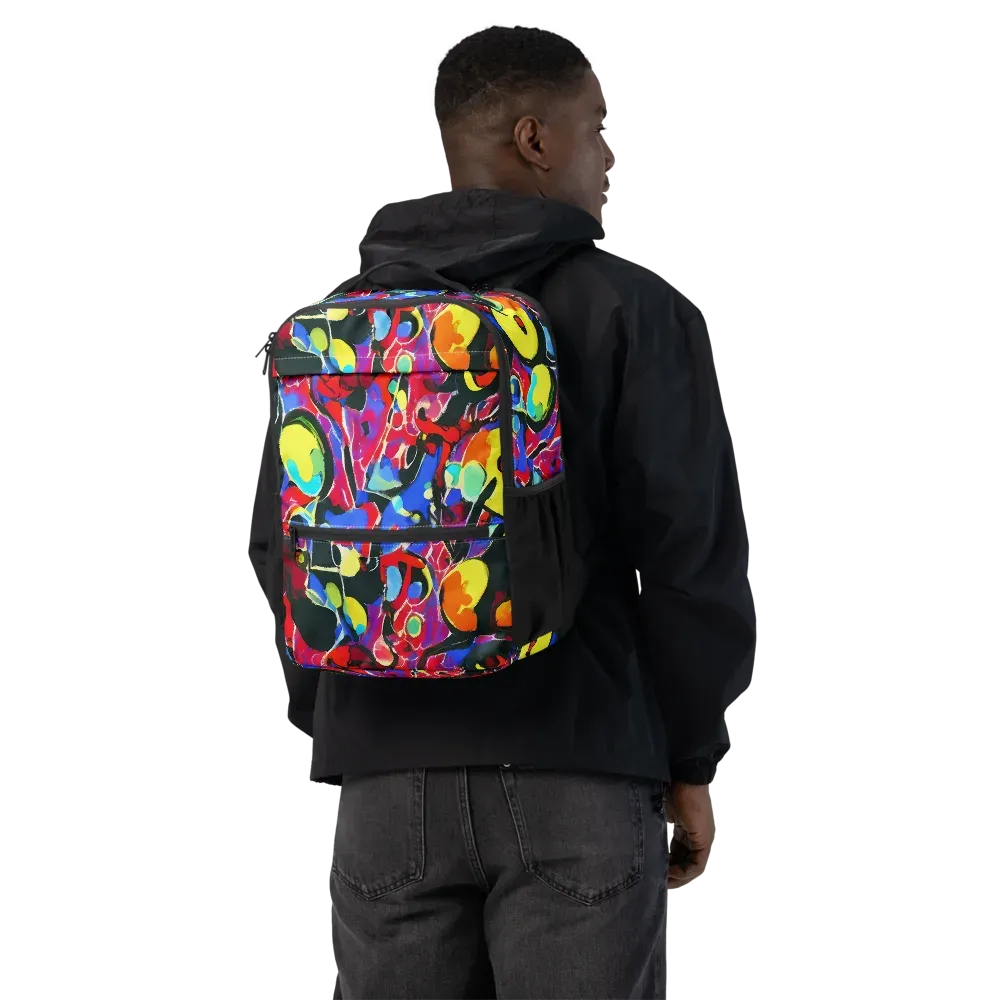 Kaleidoscope Fever on Utility Backpack — Back
