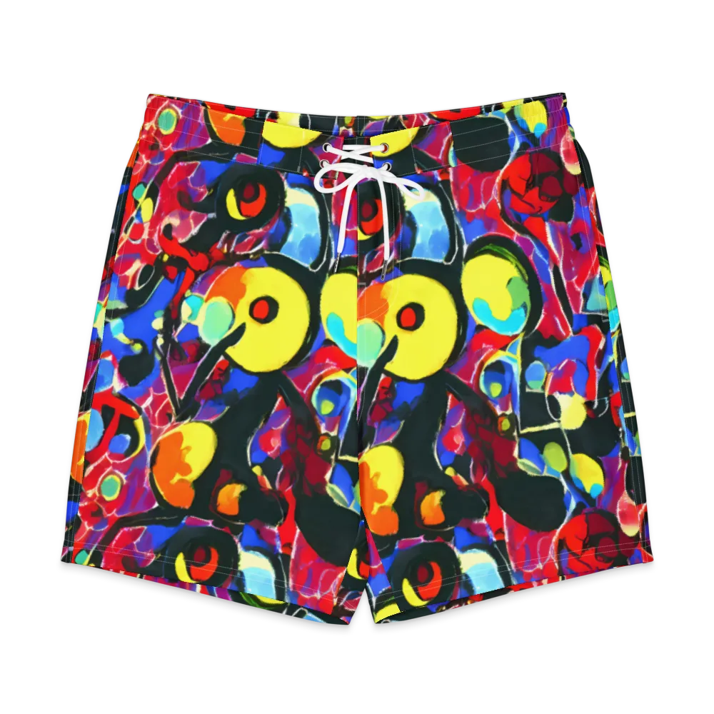 Kaleidoscope Fever on Men's Board Shorts — Front