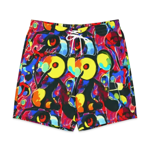 Kaleidoscope Fever on a Men's Board Shorts
