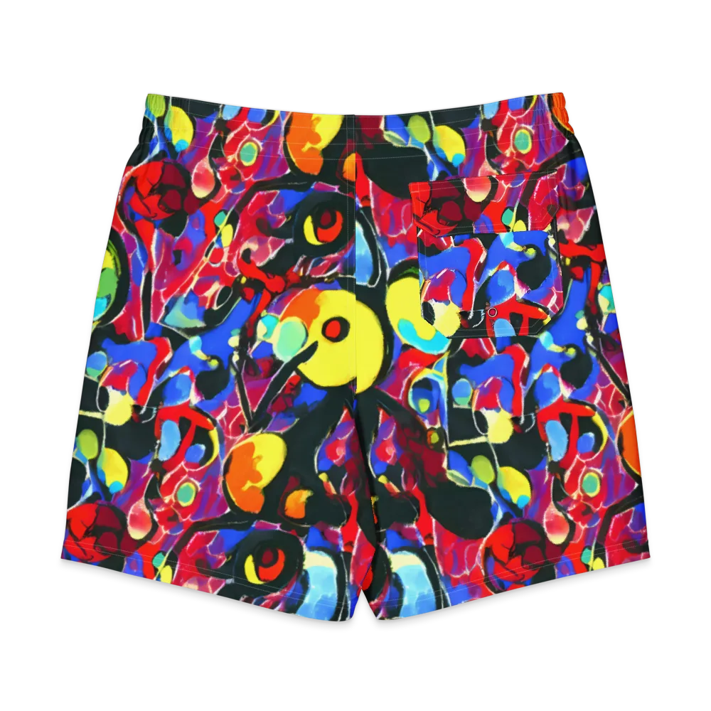 Kaleidoscope Fever on Men's Board Shorts — Back