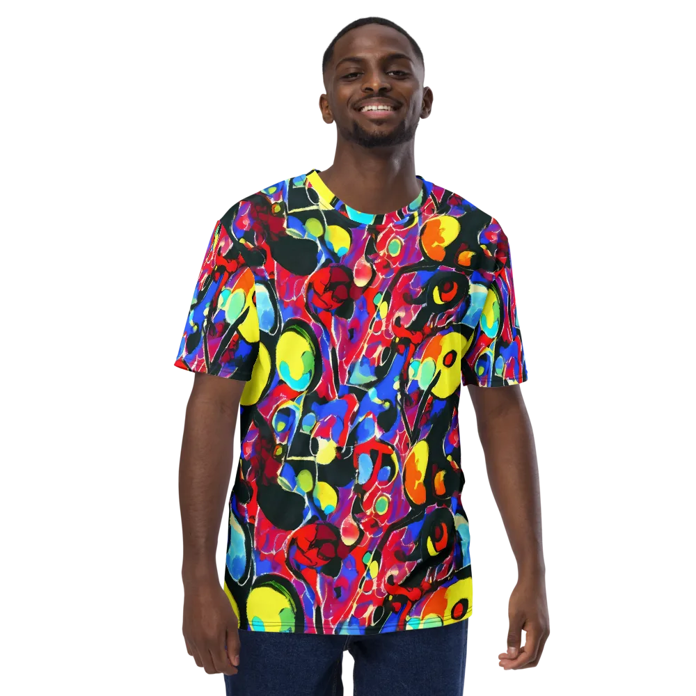 Kaleidoscope Fever on Men's Crew Neck T-Shirt — Front