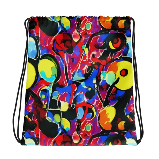 Kaleidoscope Fever on a Drawstring Bag