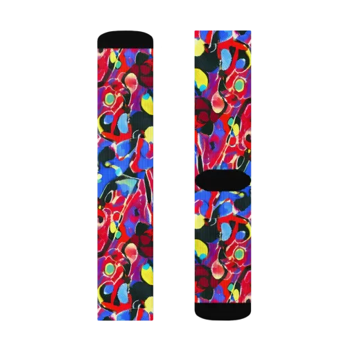 Kaleidoscope Fever on a Socks