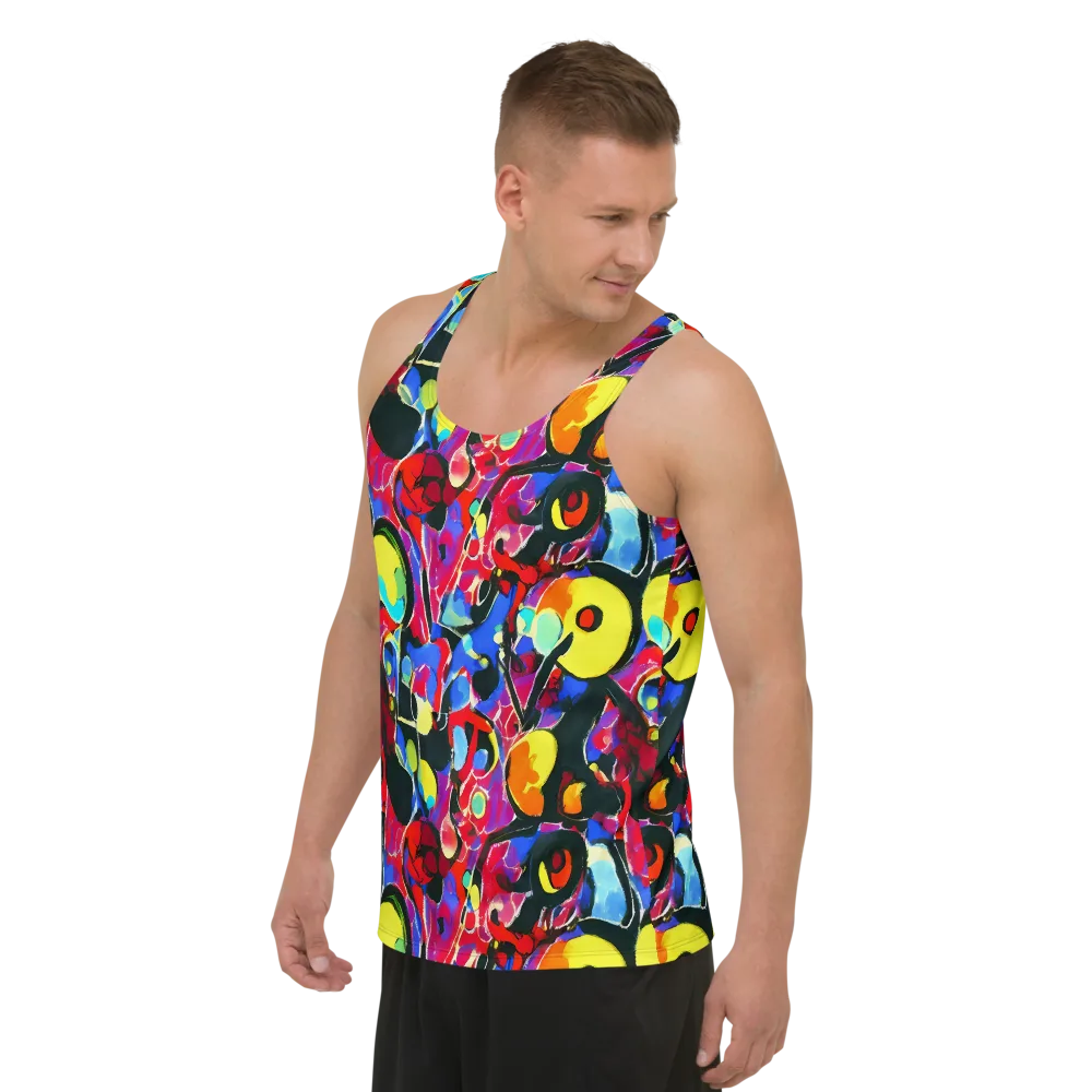 Kaleidoscope Fever on Men's Tank Top — Left Front