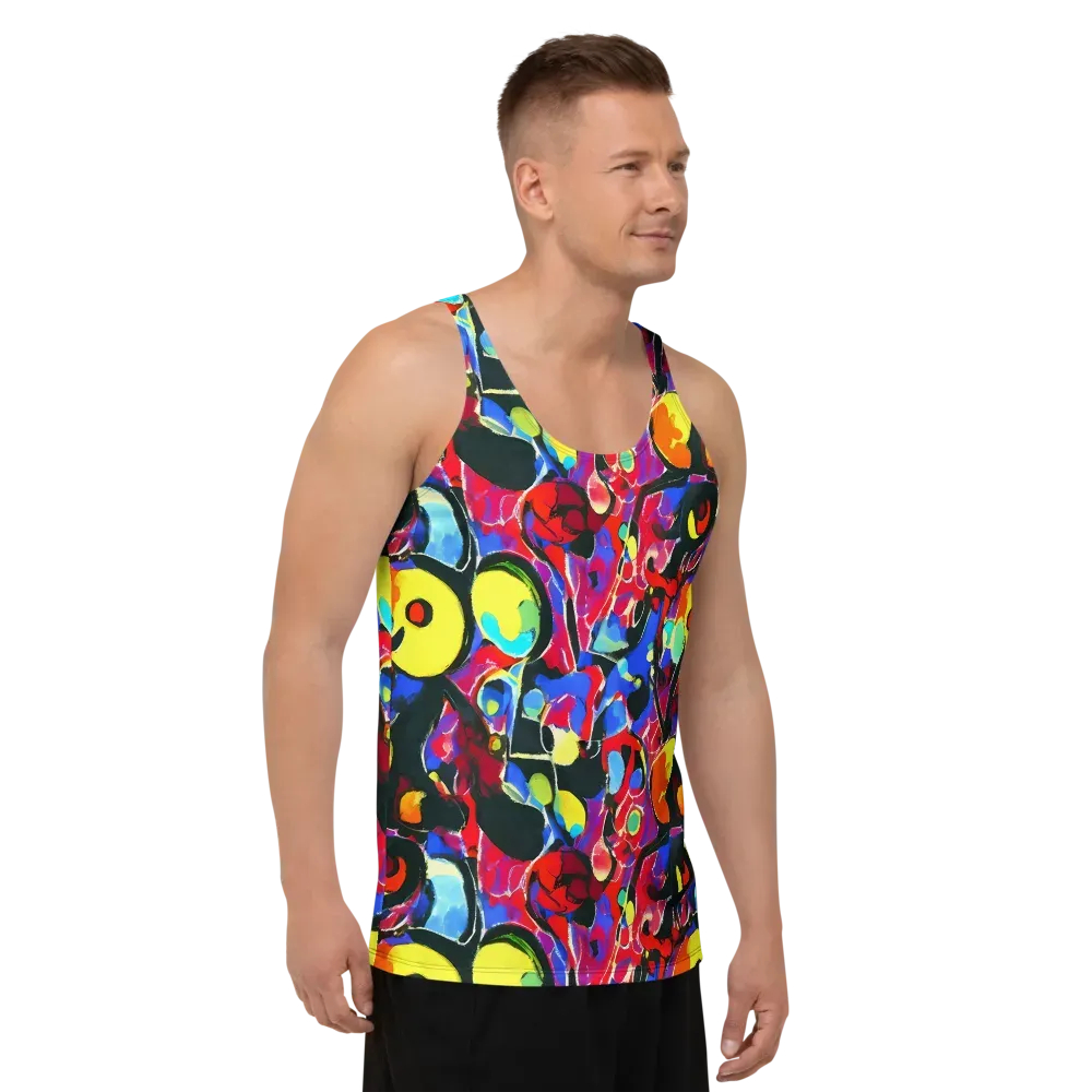 Kaleidoscope Fever on Men's Tank Top — Right Front