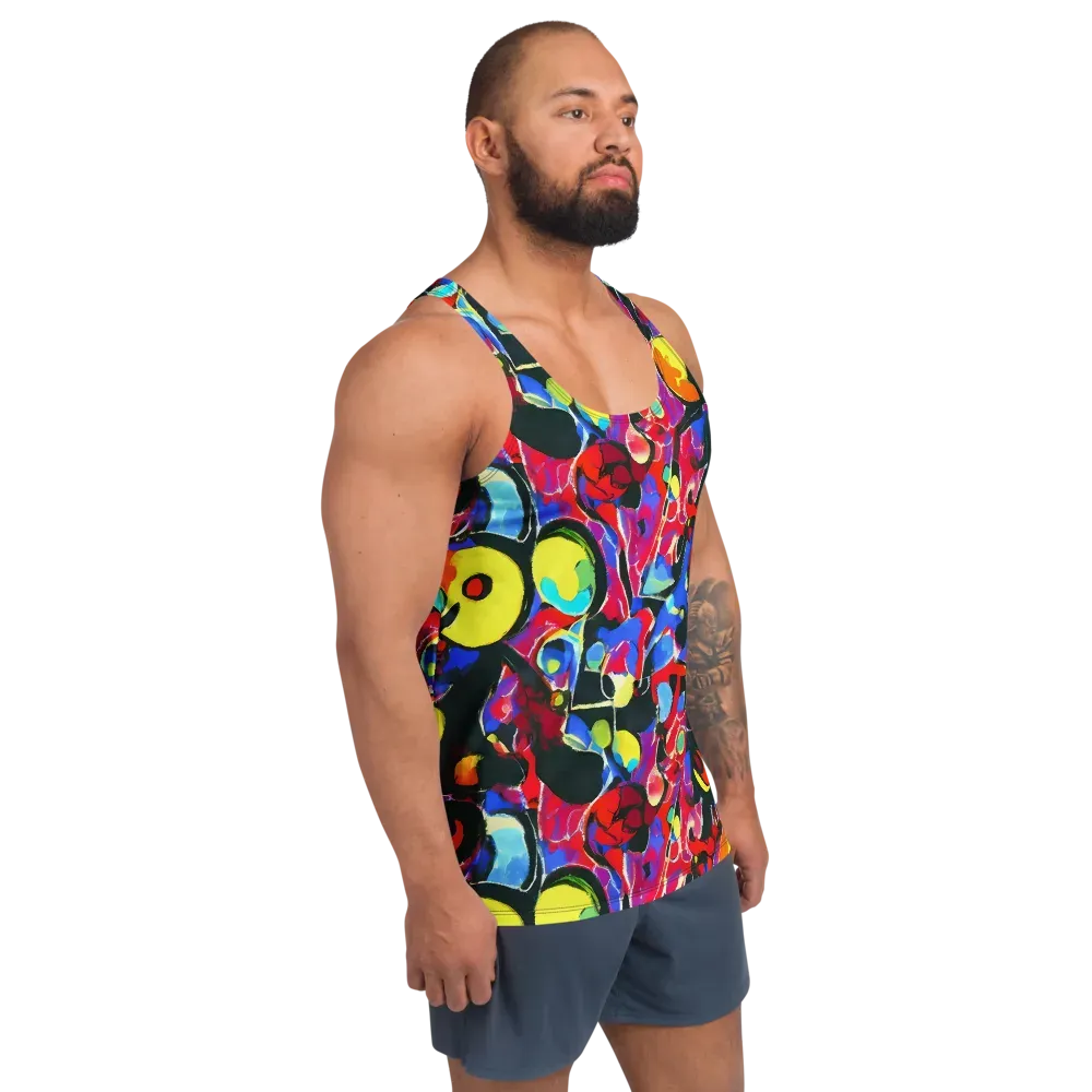 Kaleidoscope Fever on Men's Tank Top — Right Front