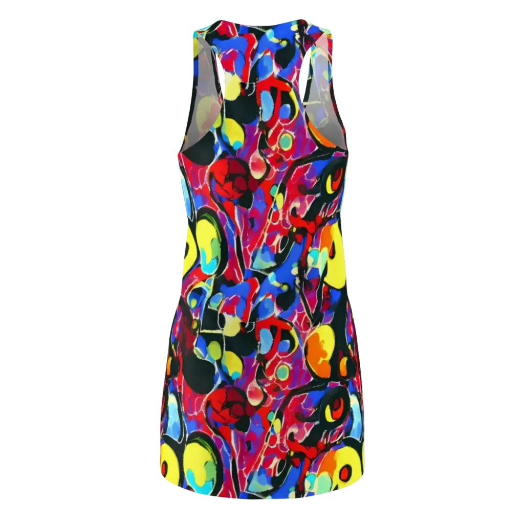 Kaleidoscope Fever on Racerback Dress — Back