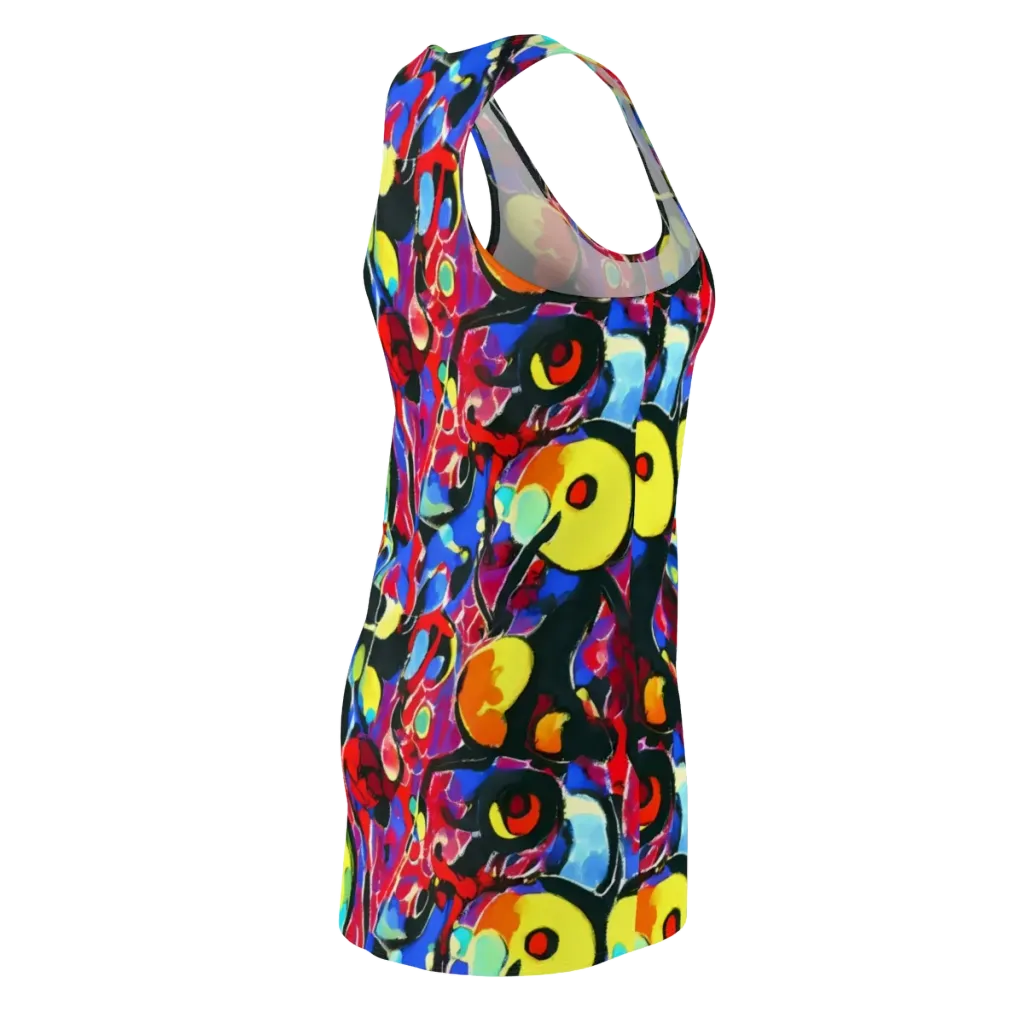 Kaleidoscope Fever on Racerback Dress — Back Side