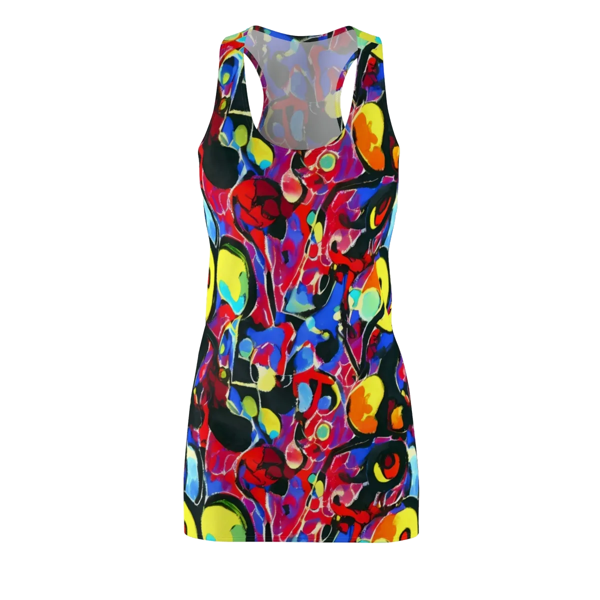 Kaleidoscope Fever on Racerback Dress — Front