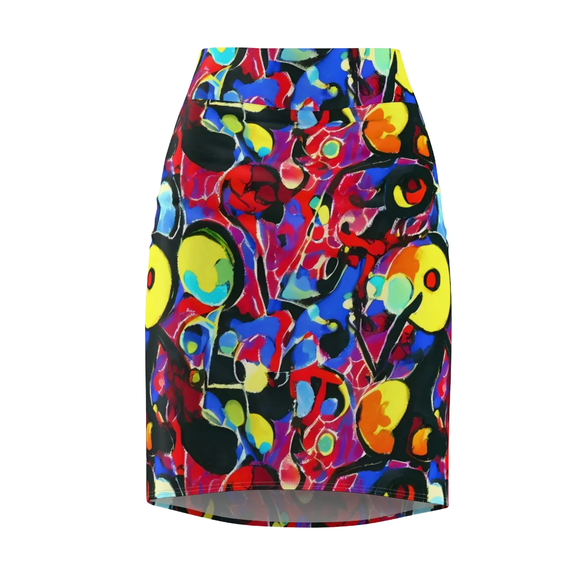 Kaleidoscope Fever on Pencil Skirt — Front