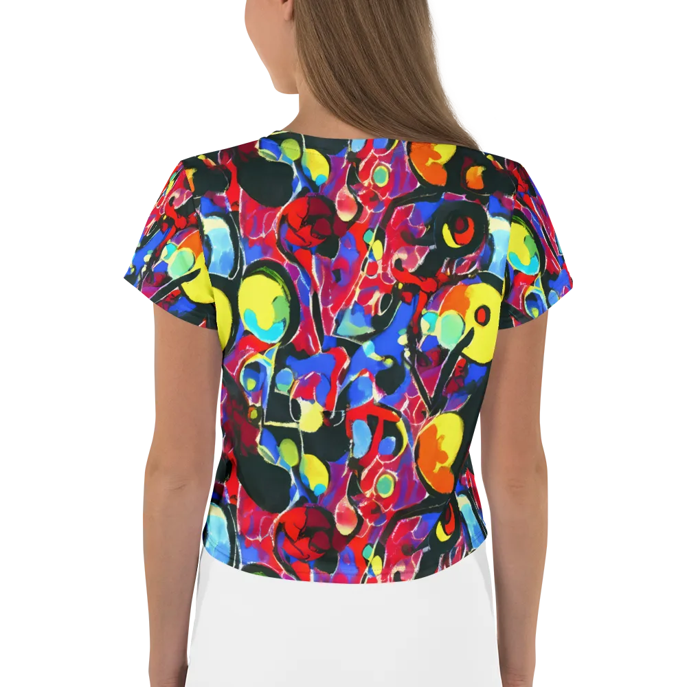 Kaleidoscope Fever on Crop Tee — Back