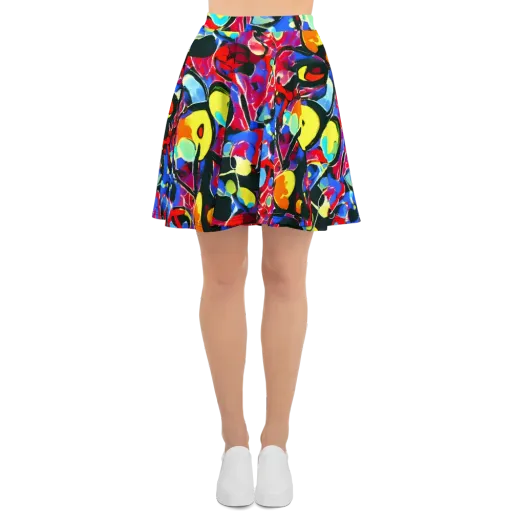 Kaleidoscope Fever on a Skater Skirt