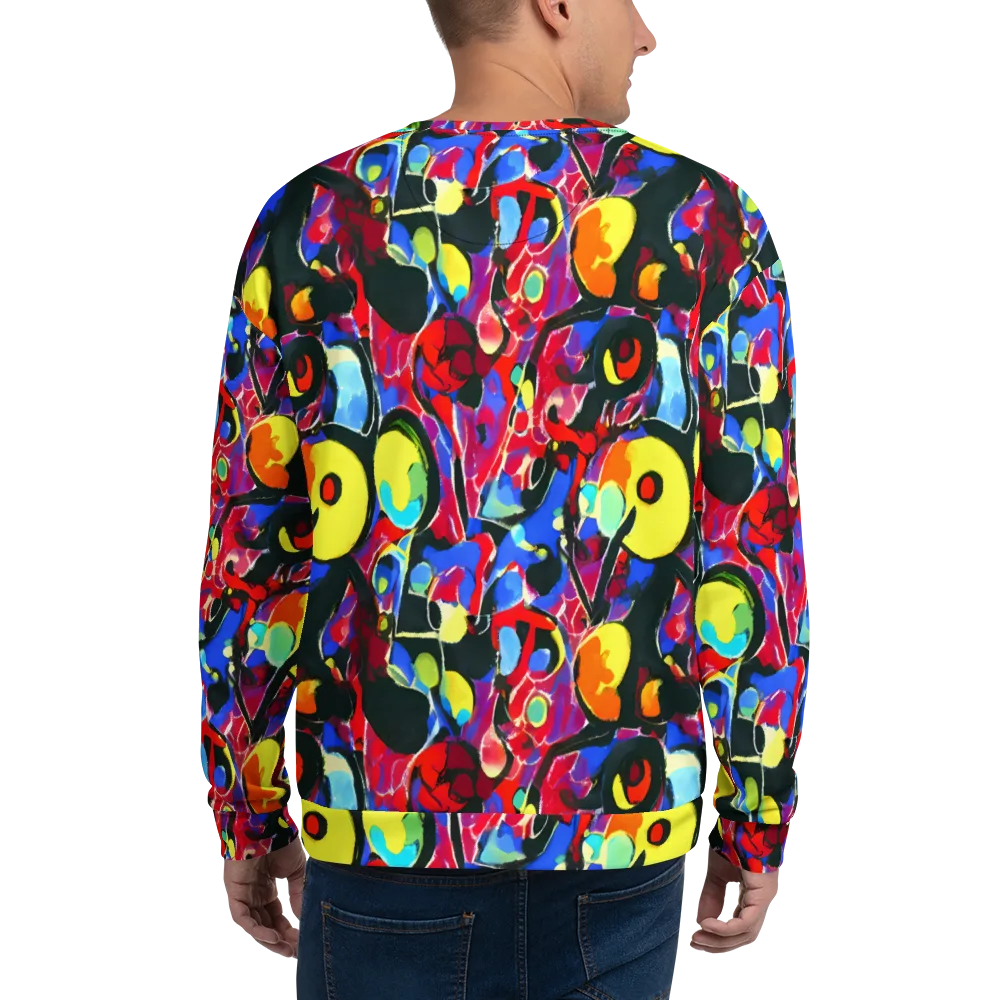Kaleidoscope Fever on Sweatshirt — Back