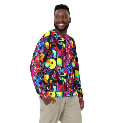 Kaleidoscope Fever on a Sweatshirt