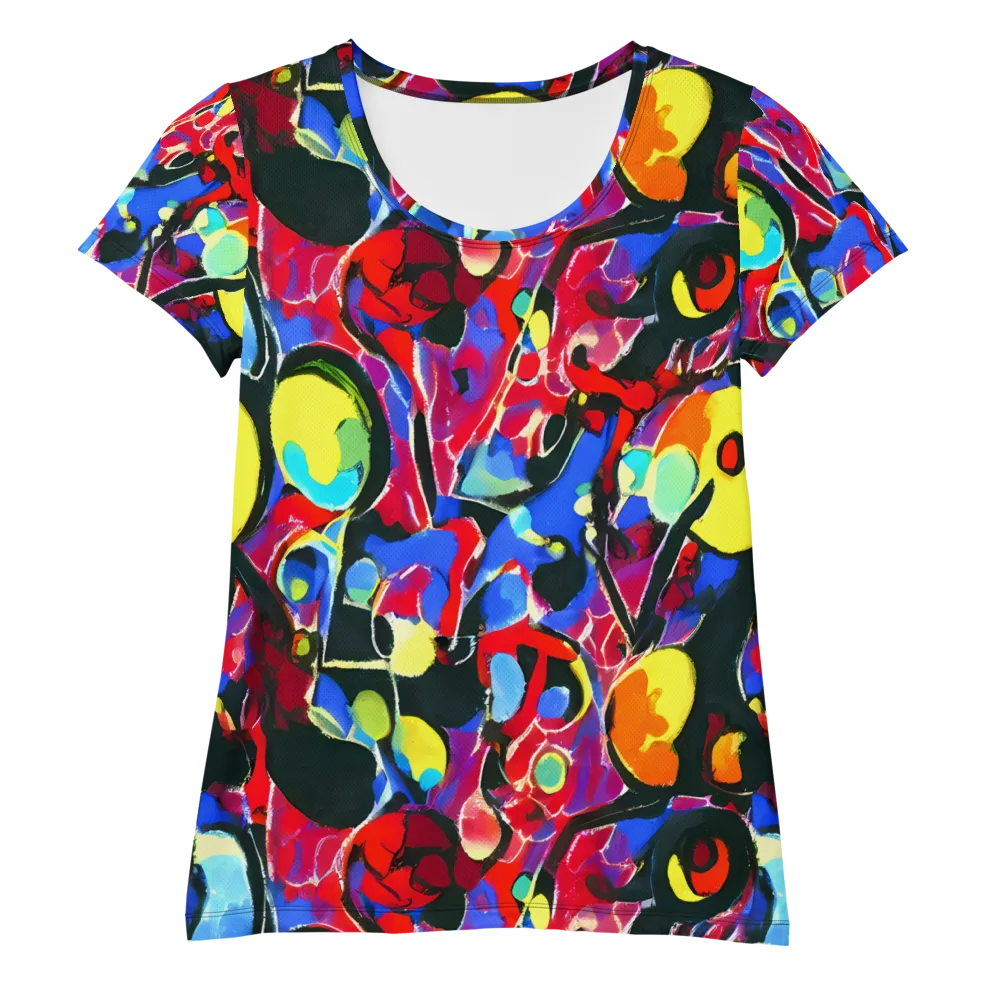 Kaleidoscope Fever on Women's Athletic T-Shirt — Front