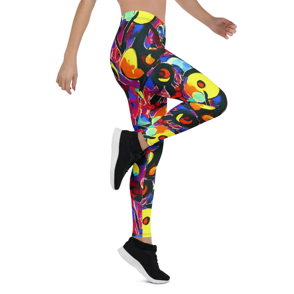 Kaleidoscope Fever on Leggings — Right