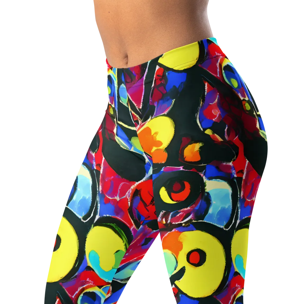 Kaleidoscope Fever on Leggings — Left Front