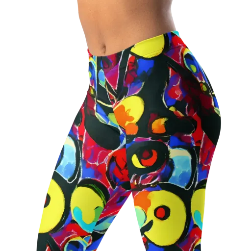 Kaleidoscope Fever on a Leggings