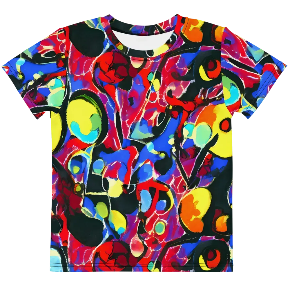 Kaleidoscope Fever on Kids Crew Neck T-Shirt — Front