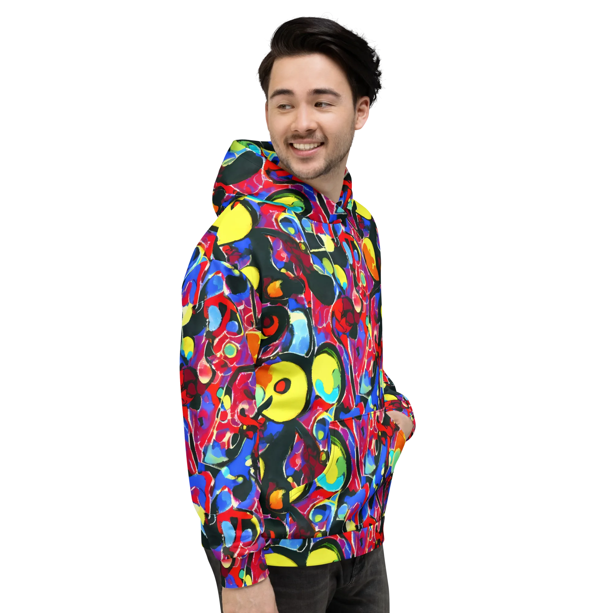Kaleidoscope Fever on Hoodie — Right