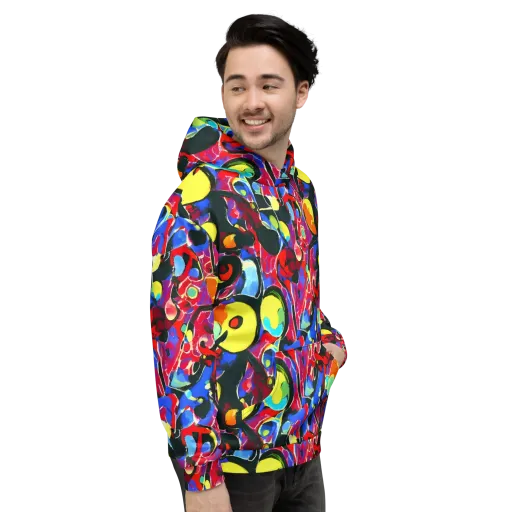 Kaleidoscope Fever on a Hoodie