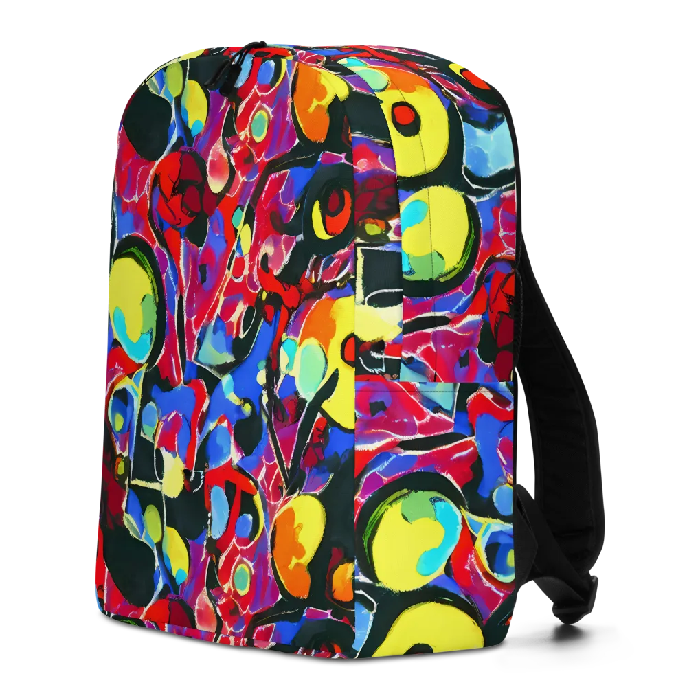 Kaleidoscope Fever on Minimalist Backpack — Left