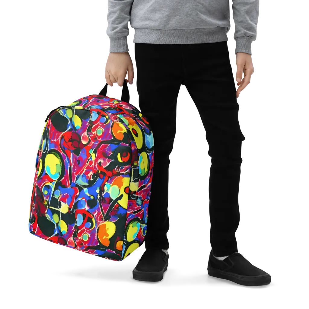 Kaleidoscope Fever on Minimalist Backpack — Zoomed-in