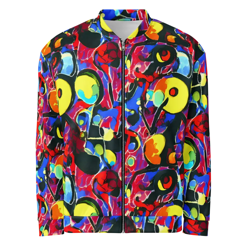 Kaleidoscope Fever on Bomber Jacket — Front