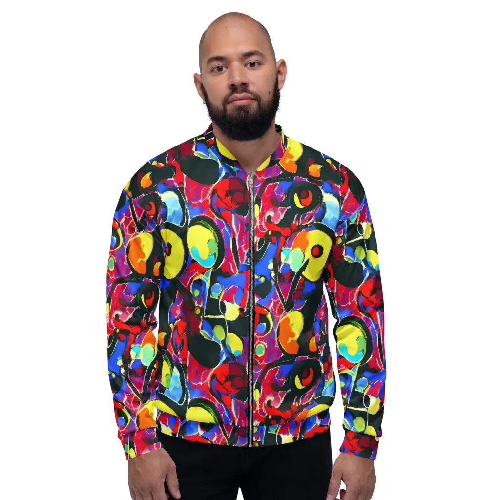 Kaleidoscope Fever on Bomber Jacket — Front