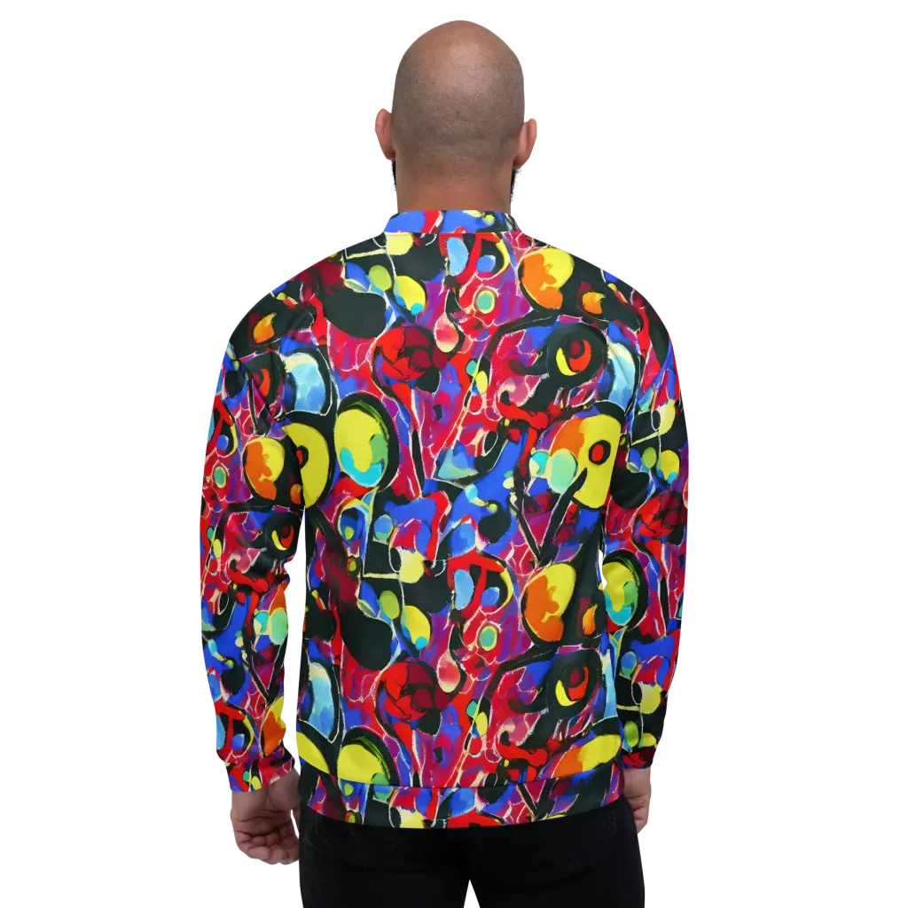 Kaleidoscope Fever on Bomber Jacket — Back