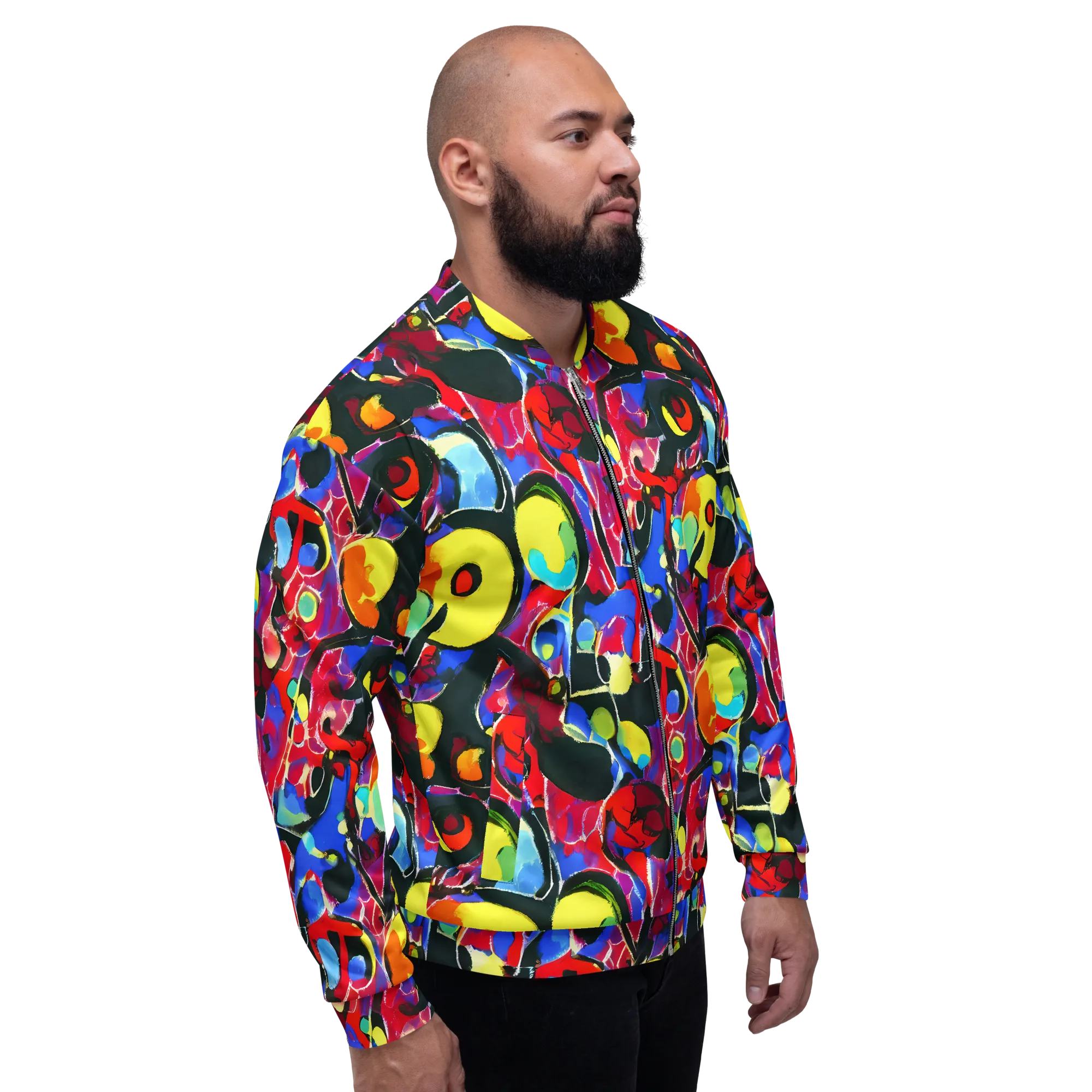 Kaleidoscope Fever on Bomber Jacket — Right