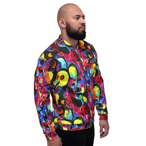 Kaleidoscope Fever on a Bomber Jacket