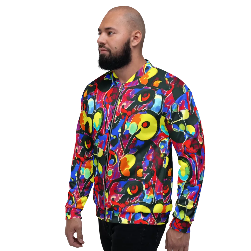 Kaleidoscope Fever on Bomber Jacket — Left