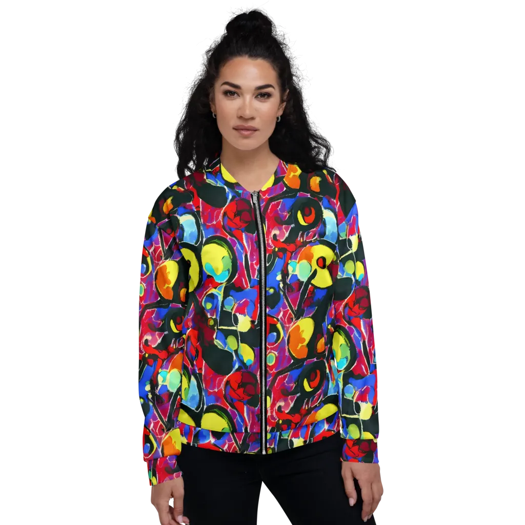 Kaleidoscope Fever on Bomber Jacket — Front