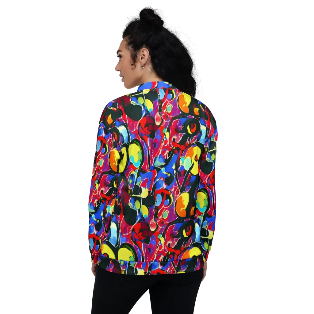 Kaleidoscope Fever on Bomber Jacket — Back