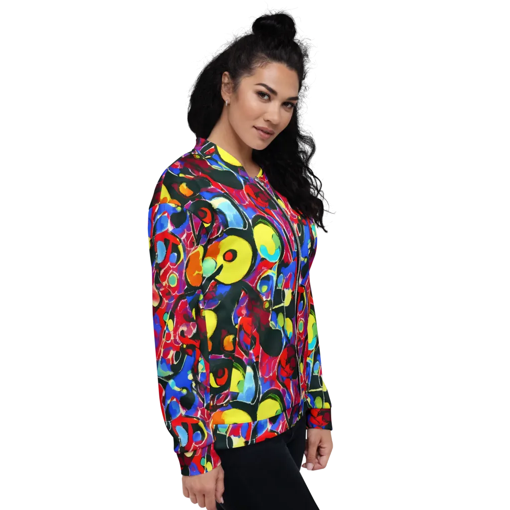Kaleidoscope Fever on Bomber Jacket — Right
