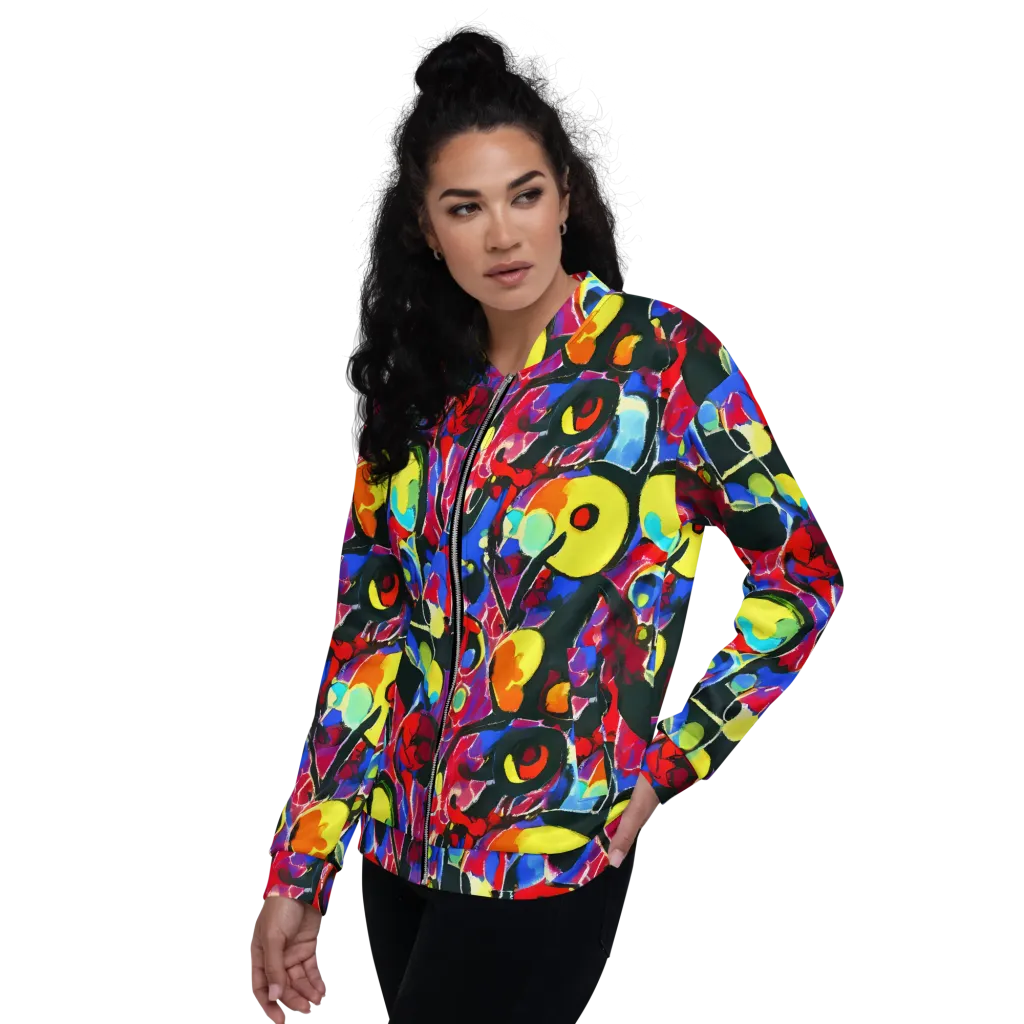 Kaleidoscope Fever on Bomber Jacket — Left