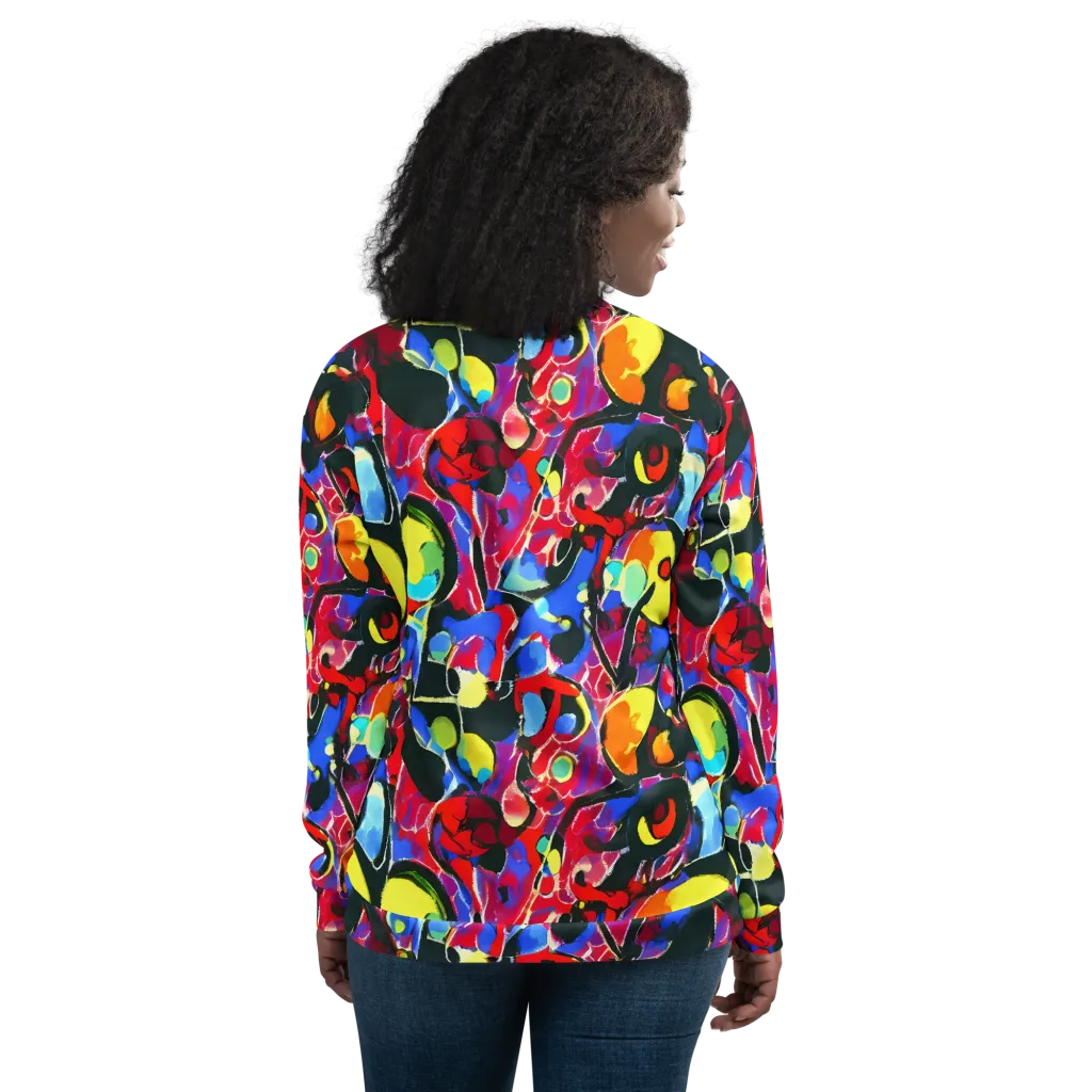 Kaleidoscope Fever on Bomber Jacket — Back
