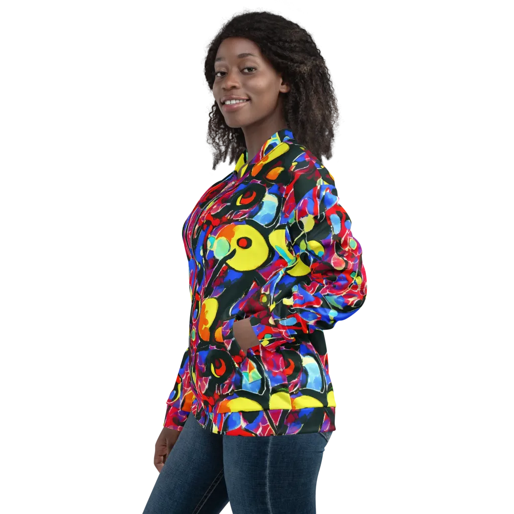 Kaleidoscope Fever on Bomber Jacket — Left