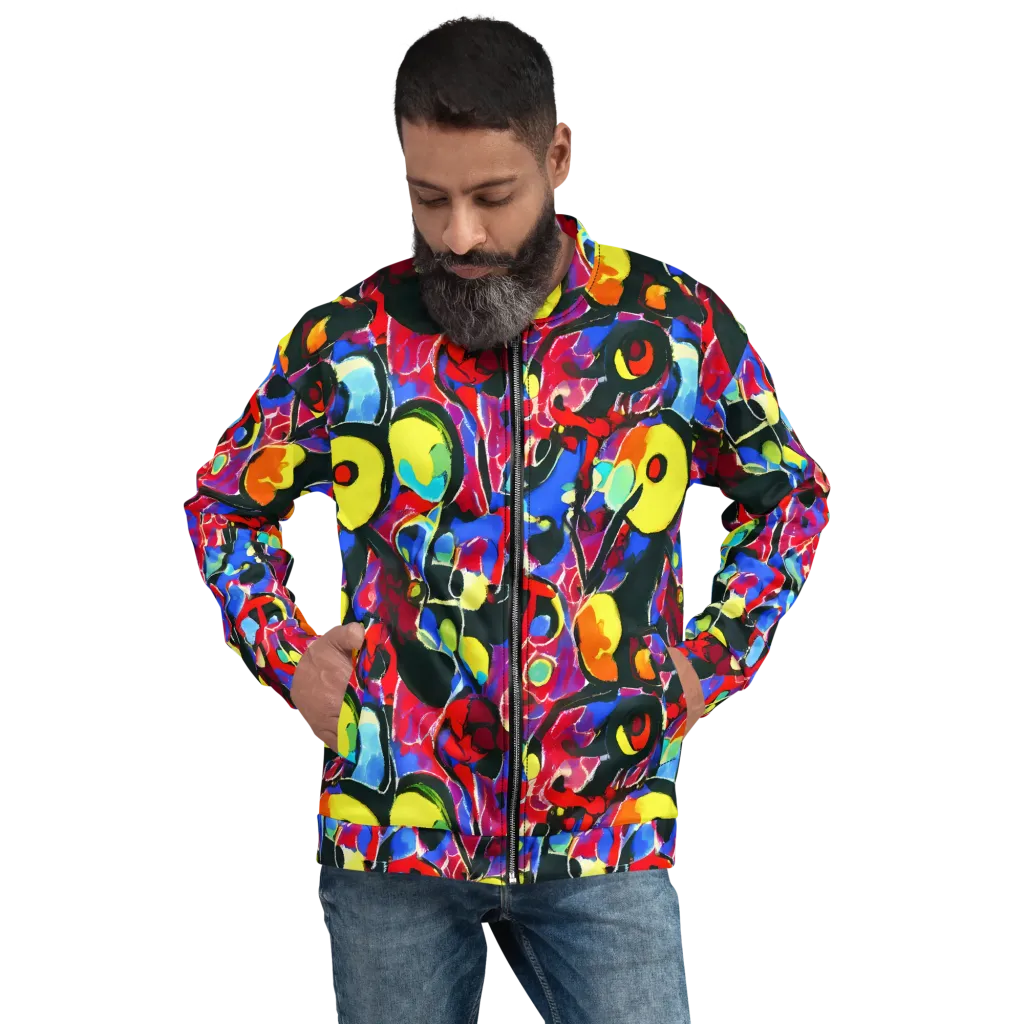 Kaleidoscope Fever on Bomber Jacket — Front