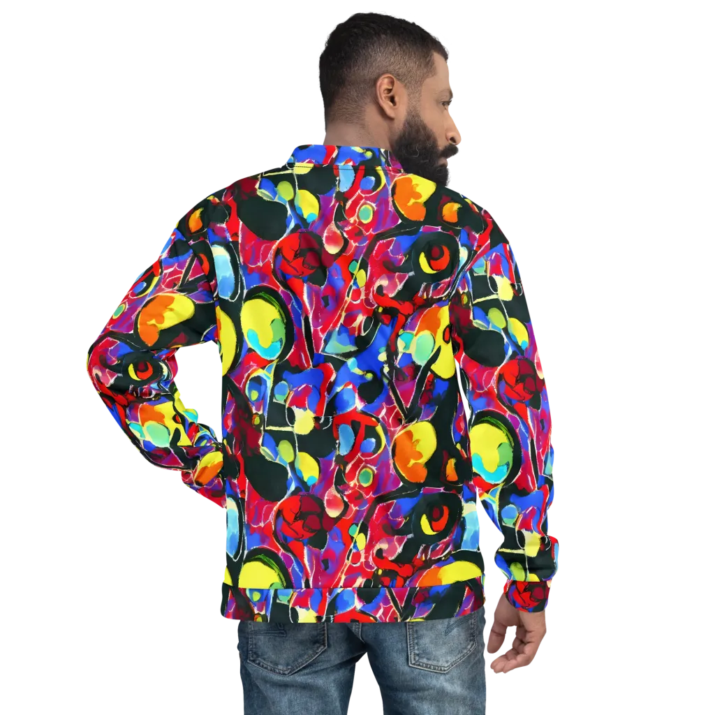 Kaleidoscope Fever on Bomber Jacket — Back