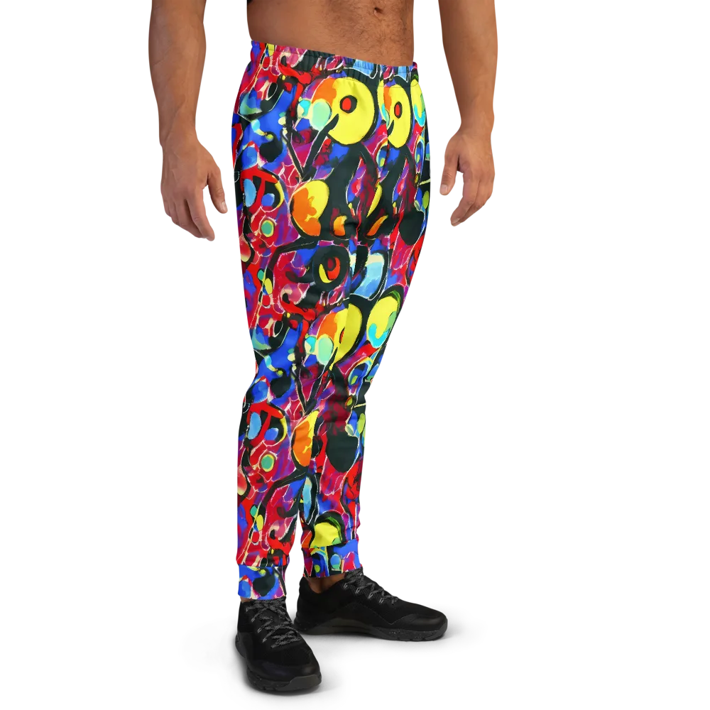 Kaleidoscope Fever on Men's Joggers — Right