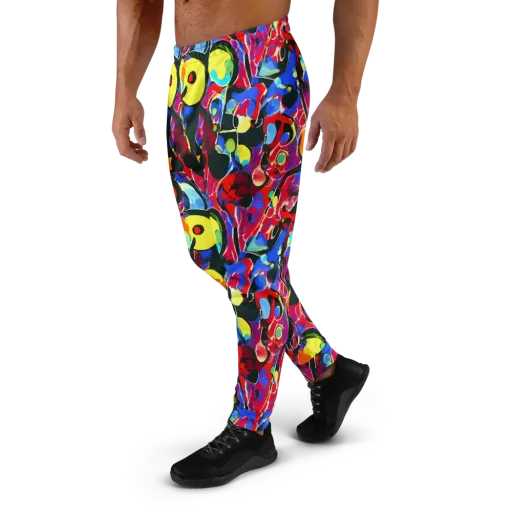 Kaleidoscope Fever on a Men's Joggers